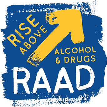 Rise Above Alcohol & Drugs (RAAD) Logo